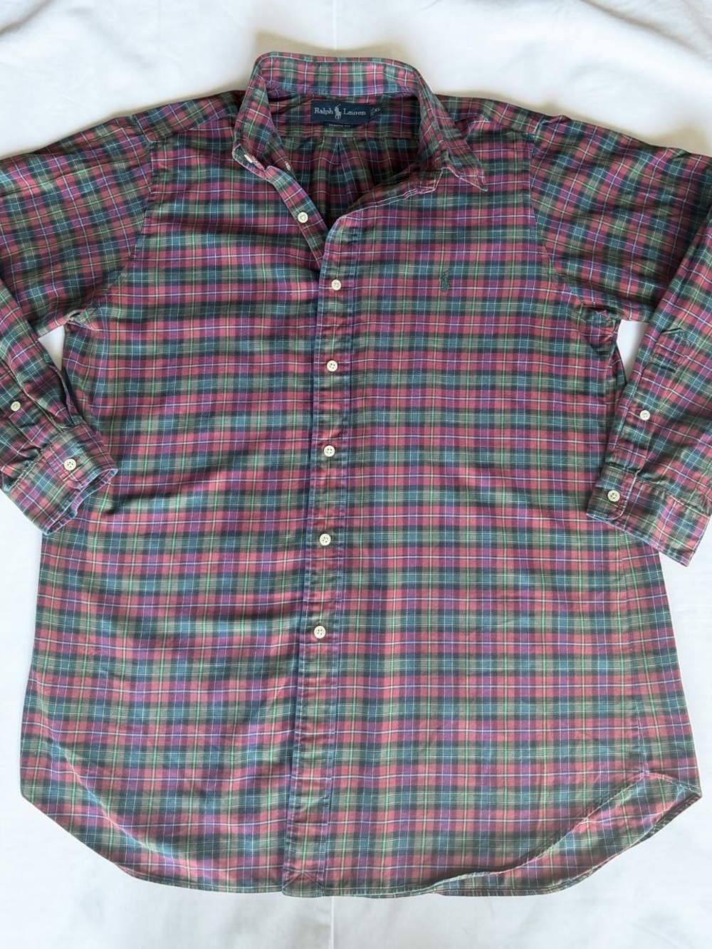 Ralph Lauren Plaid Button Down Shirt • Mens Classic Fit XL